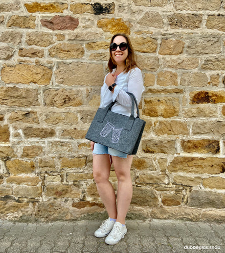 Dubbeglas Filztasche (mit 2 Dubbegläser)