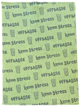 Dubbeglas Geschirrtuch - Uffbasse & kenn Stress