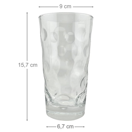 0,5 LiterDubbeglas Größenangabe und Maße