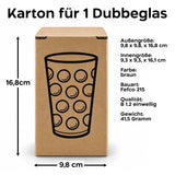 Dubbeglas Karton & Geschenkkarton für 0,5 Liter Dubbegläser