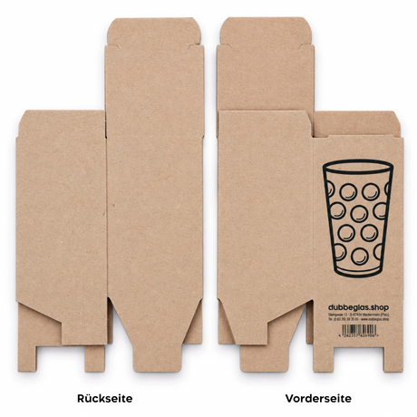Dubbeglas Karton & Geschenkkarton für 0,5 Liter Dubbegläser