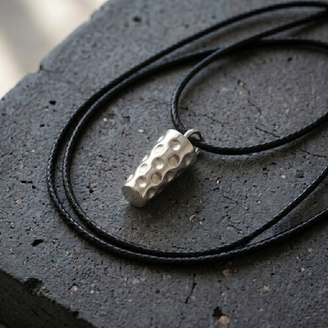  Dubbeglas Anhänger mit Kette - Silber