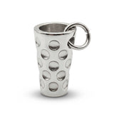 Dubbeglas Ketten Anhänger - silber