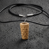 Dubbeglas Kette - Anhänger aus Eiche