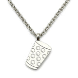 Dubbeglas Halskette - Silber (Edelstahl)