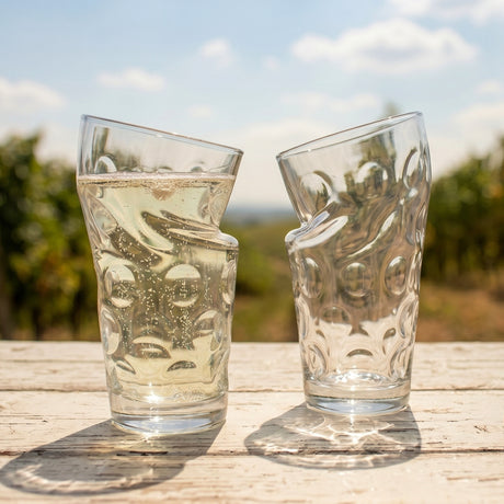 Pfälzer Lebensgefühl, eingefangen in einem besonderen Dubbeglas mit Knick