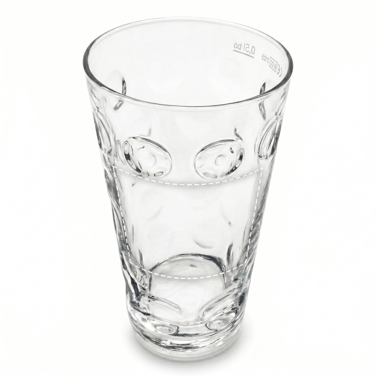 Dubbeglas 0,5 L mit Logofläche 