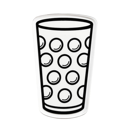 Dubbeglas Magnet - Acryl, Weiß