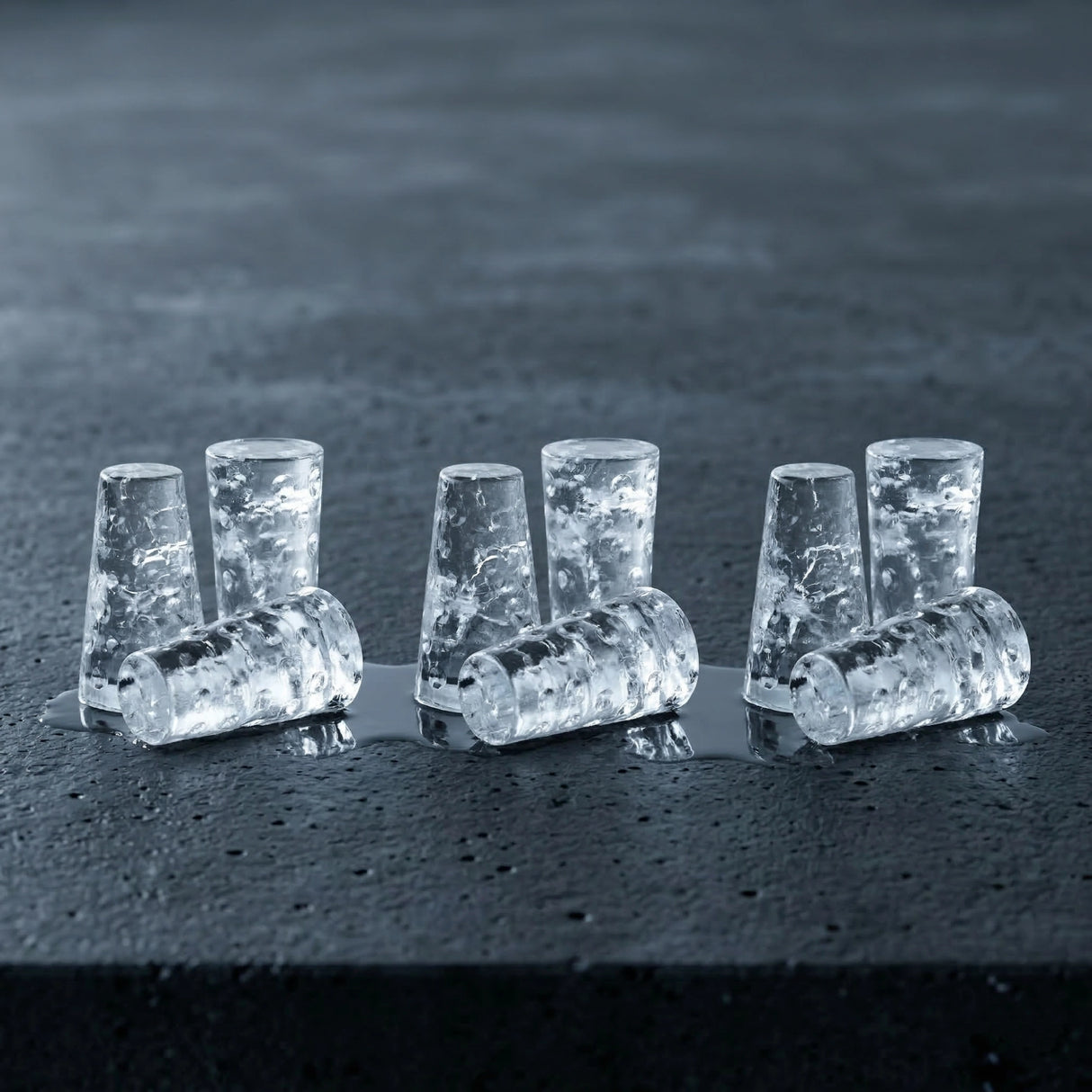 Mini Dubbeglas Eiswürfel - Höhe ca. 3 cm