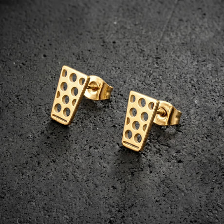 Dubbeglas Ohrstecker in Gold  – inspiriert von der Pfalz
