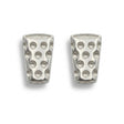 Dubbeglas Ohrstecker - Silber