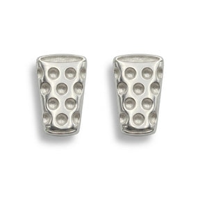 Dubbeglas Ohrstecker - Silber