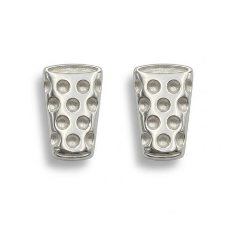 Dubbeglas Ohrstecker - Silber