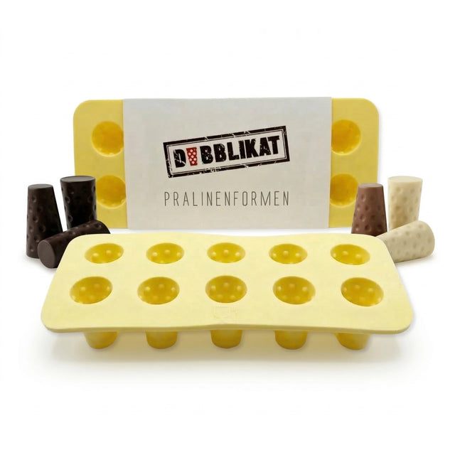 Dubbeglas Pralinen Silikonform (2 Stück)