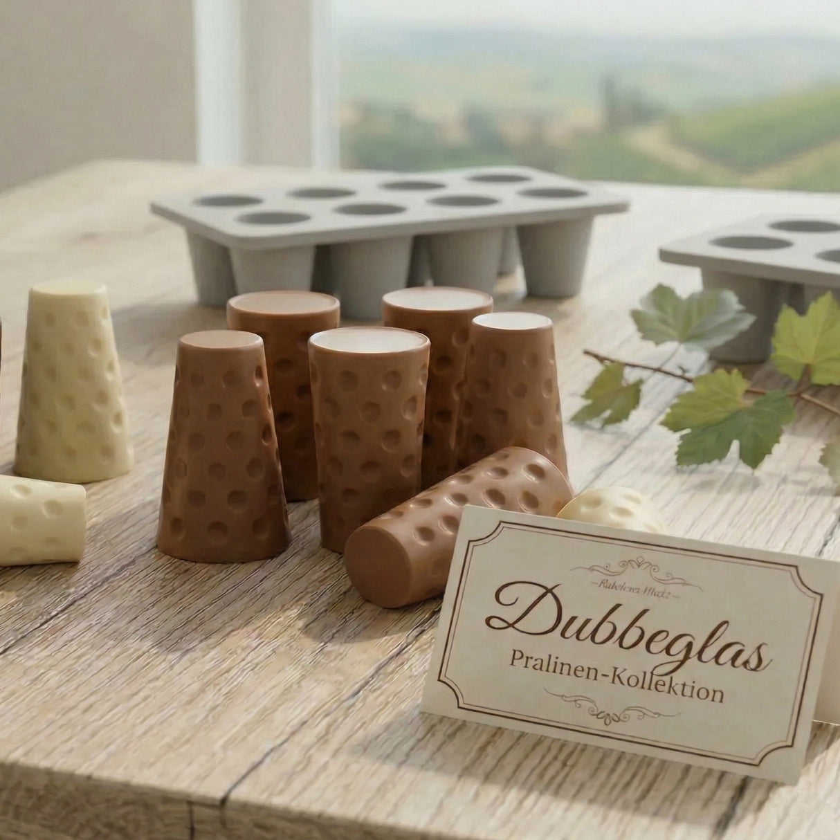 Dubbeglas Silikonform für die Herstellung von Dubbe Pralinen