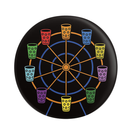 Dubbeglas Riesenrad, Wurstmarkt Button Ø 25 mm