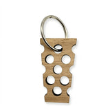 Dubbeglas Schlüsselanhänger (Holz)