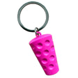 Dubbeglas Schlüsselanhänger Pink - Vorderseite