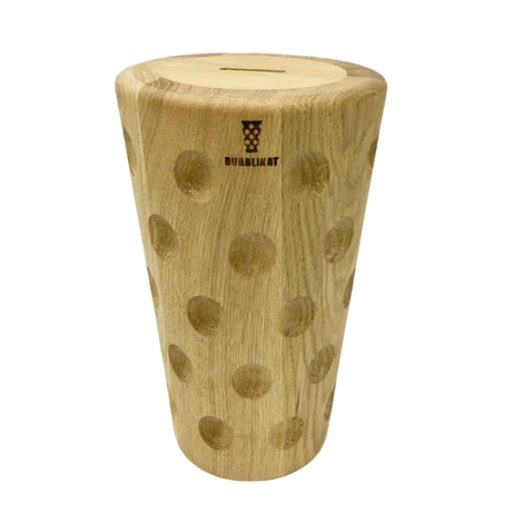 Dubbeglas Spardose aus Eiche