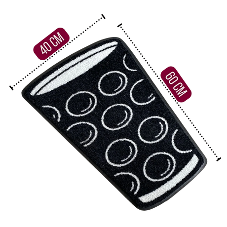 Dubbeglas Fußmatte -  40x60 cm, Größenangabe