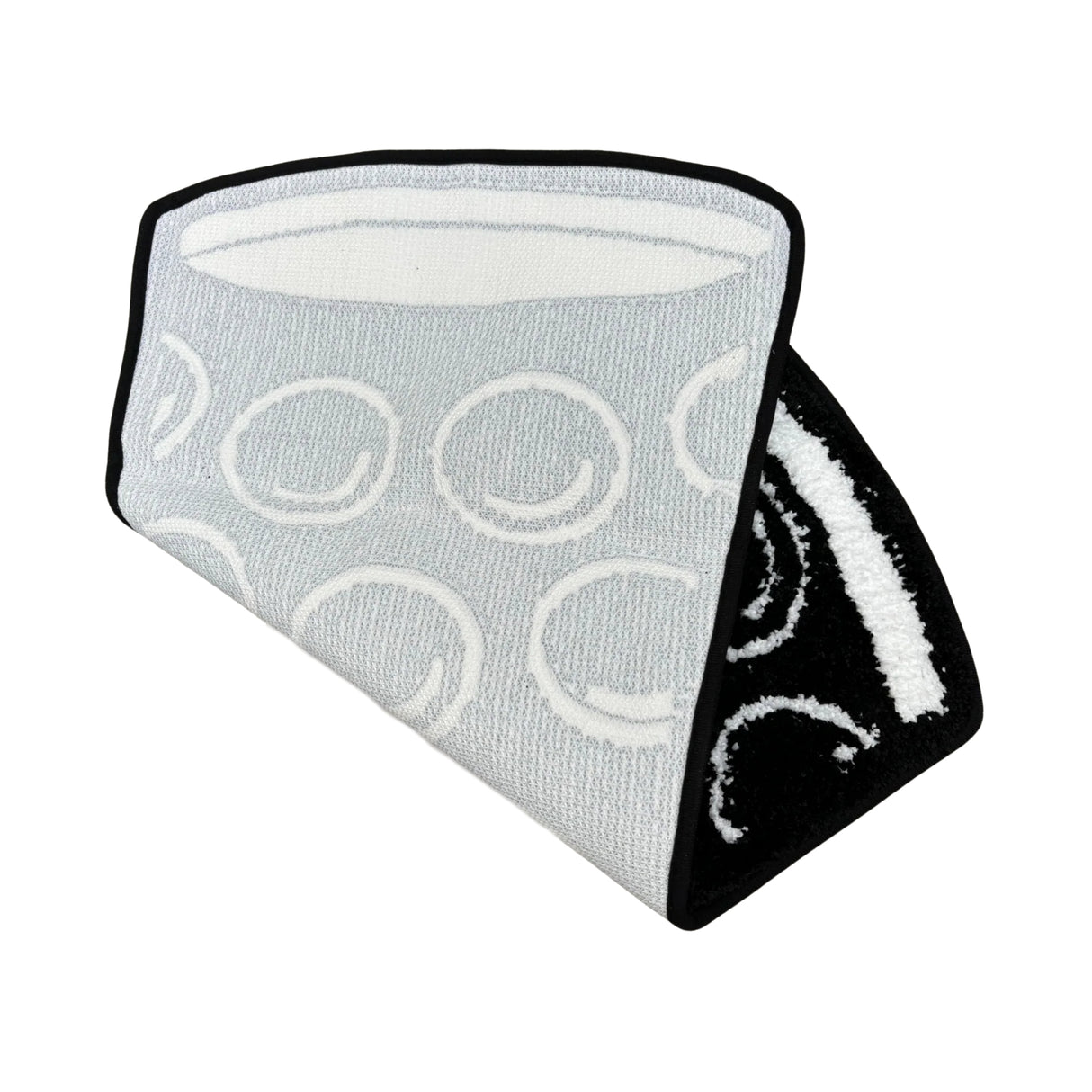 Dubbeglas Teppich -  80x50 cm - Dubbe Teppich Hochflor, Rückseite