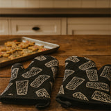 Dubbeglas Topfhandschuhe (2 Stück) mit Backblech