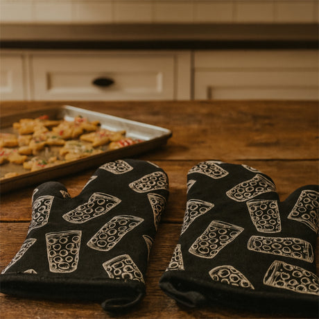 Dubbeglas Topfhandschuhe (2 Stück) mit Backblech