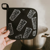 Dubbeglas Topflappen mit Kochtopf - Pfalz Geschenk