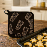 Dubbeglas Topflappen mit Weihnachtsgebäck