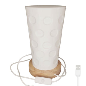 Dubbeglas USB Lampe
