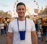 Dein Schoppenglas sitzt sicher im blauen Dubbeglas Halter 