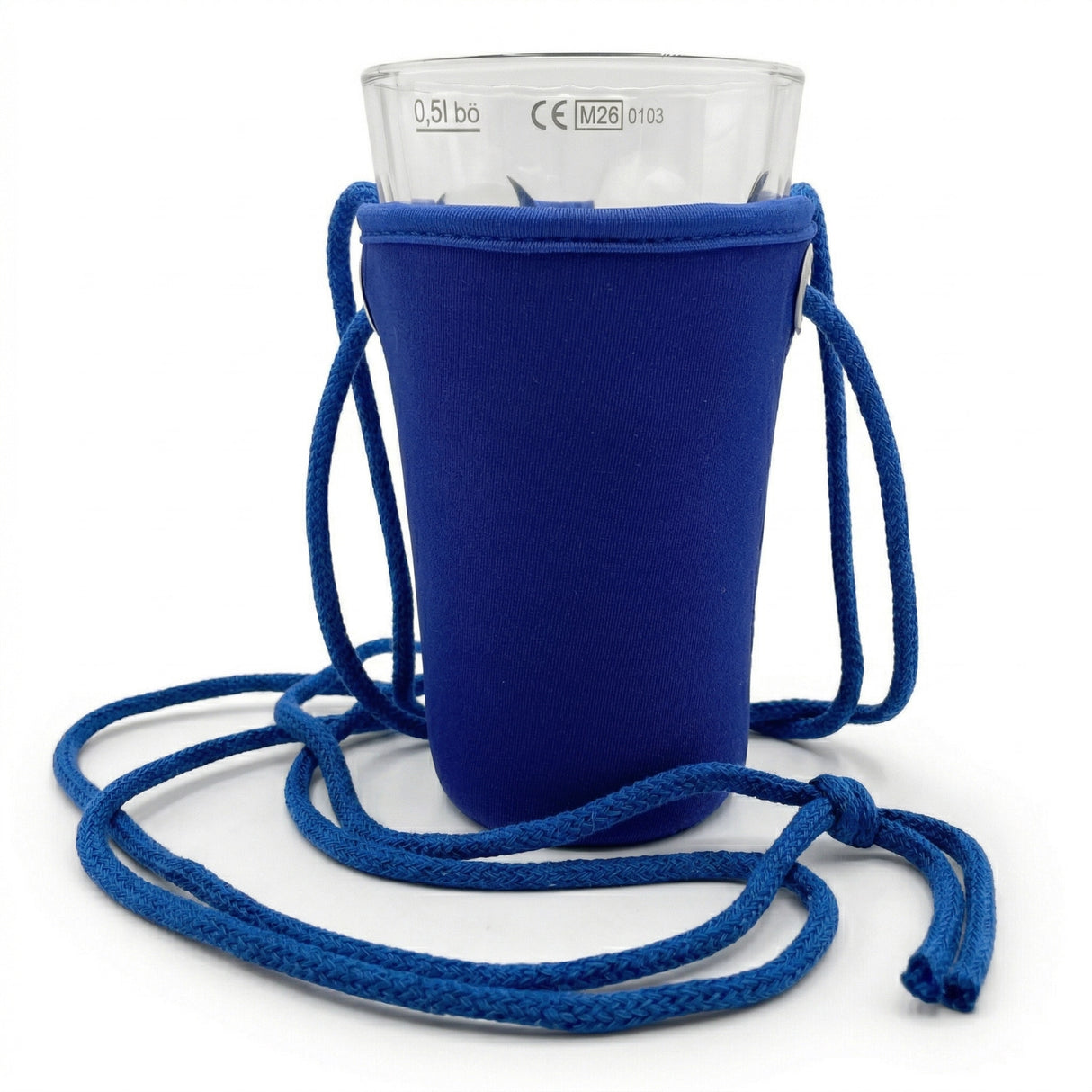 Dubbeglashalter - Getränkehalter blau