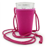 Dubbeglashalter - Getränkehalter pink