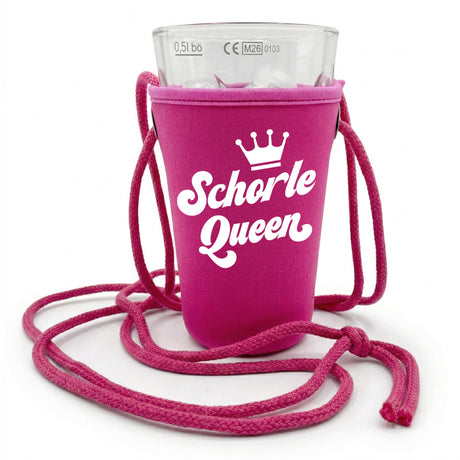 Schorle Queen Dubbeglashalter - pink