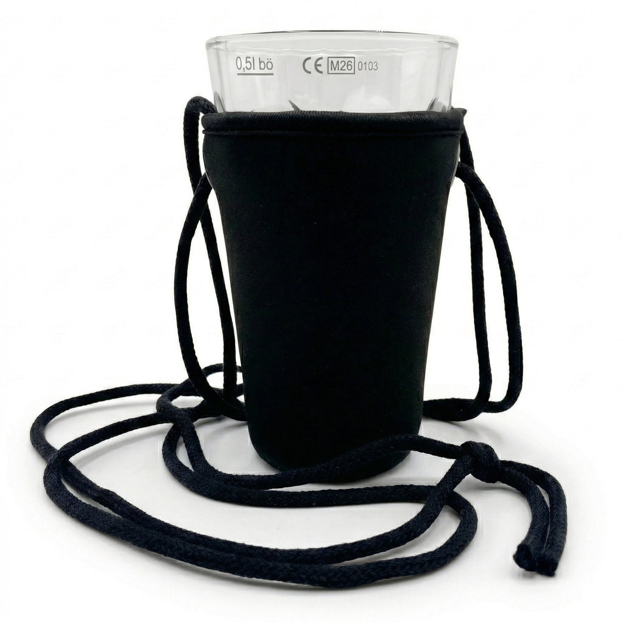 Dubbeglashalter - Getränkehalter schwarz