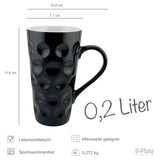 0,2 L Dubbetasse Größe - Schwarz