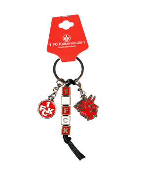 1. FCK Schlüsselanhänger Würfel + Charms