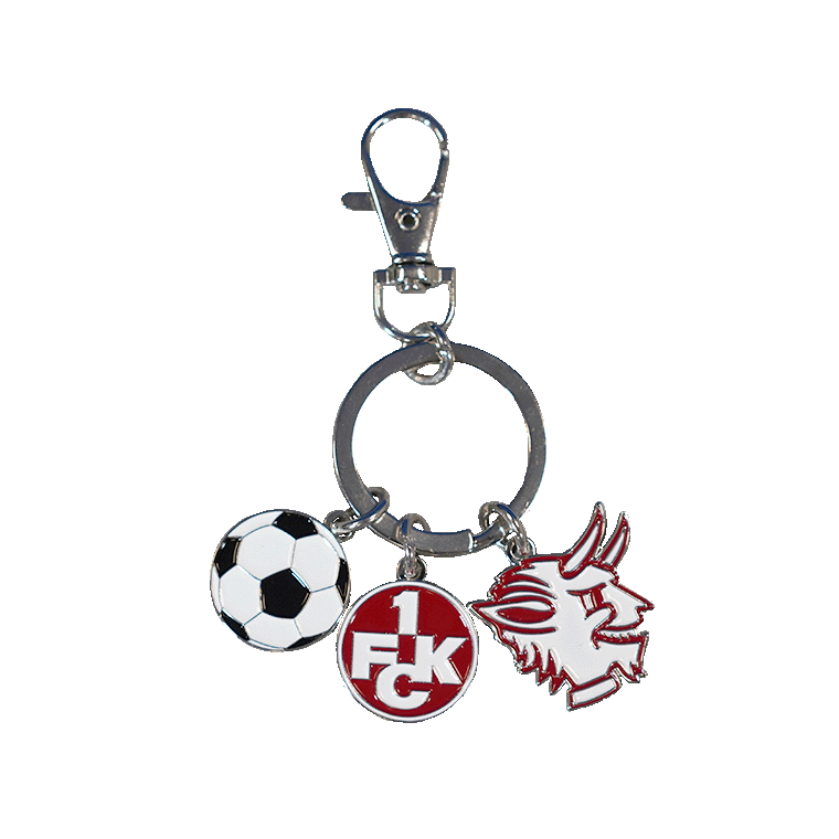 1. FCK Schlüsselanhänger Charms - 3 Anhänger