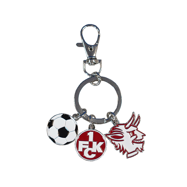 1. FCK Schlüsselanhänger Charms - 3 Anhänger