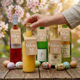 Frohe Ostern Flaschenanhänger passen für Weinflaschen, Sekt oder Eierlikör