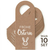 Frohe Ostern Flaschenanhänger - 10 Stück