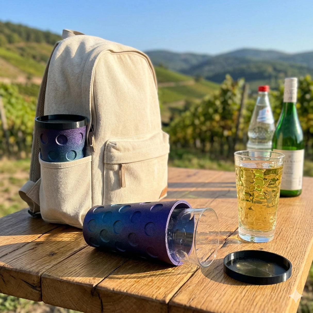 Galaxy - Dubbeglas Transportbox