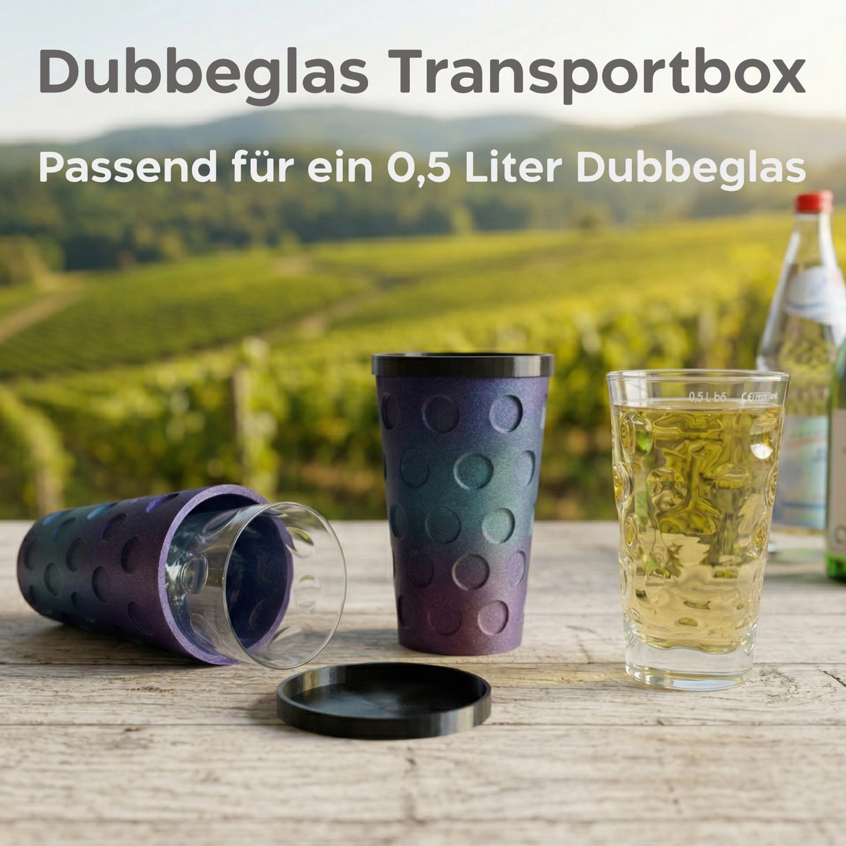 Galaxy - Dubbeglas Transportbox