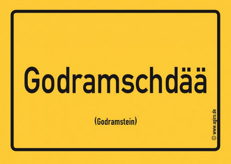 Godramstein - Godramschdää Aufkleber