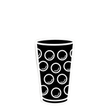 Dubbeglas Wanddeko - Größe S (9 x 15 cm)