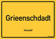 Grünstadt (Grieenschdadt) - Pfalz Ortsschild Magnet