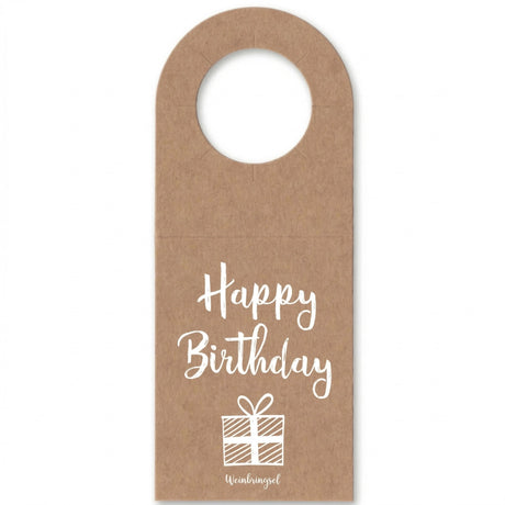 Happy Birthday Flaschenanhänger - Der Geburtstag Anhänger für Flaschen