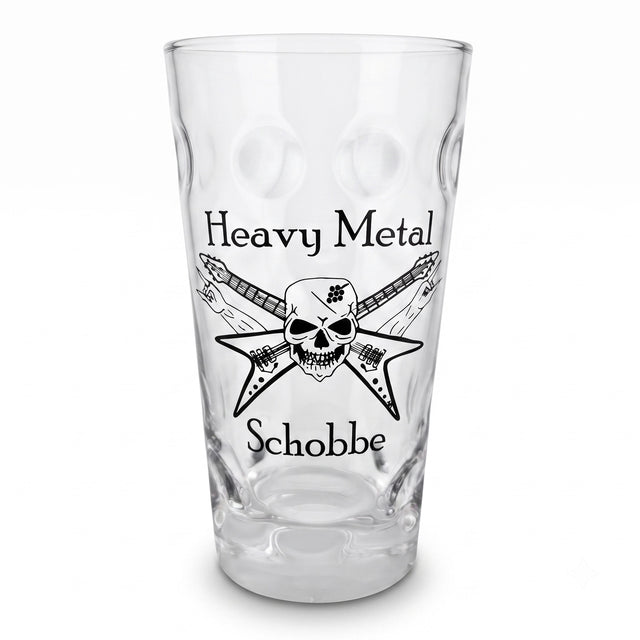Heavy Metal Schobbe - Dubbeglas 0,5 L