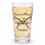 Heavy Metal Schobbe - Dubbeglas 0,5 L mit Rieslingschorle