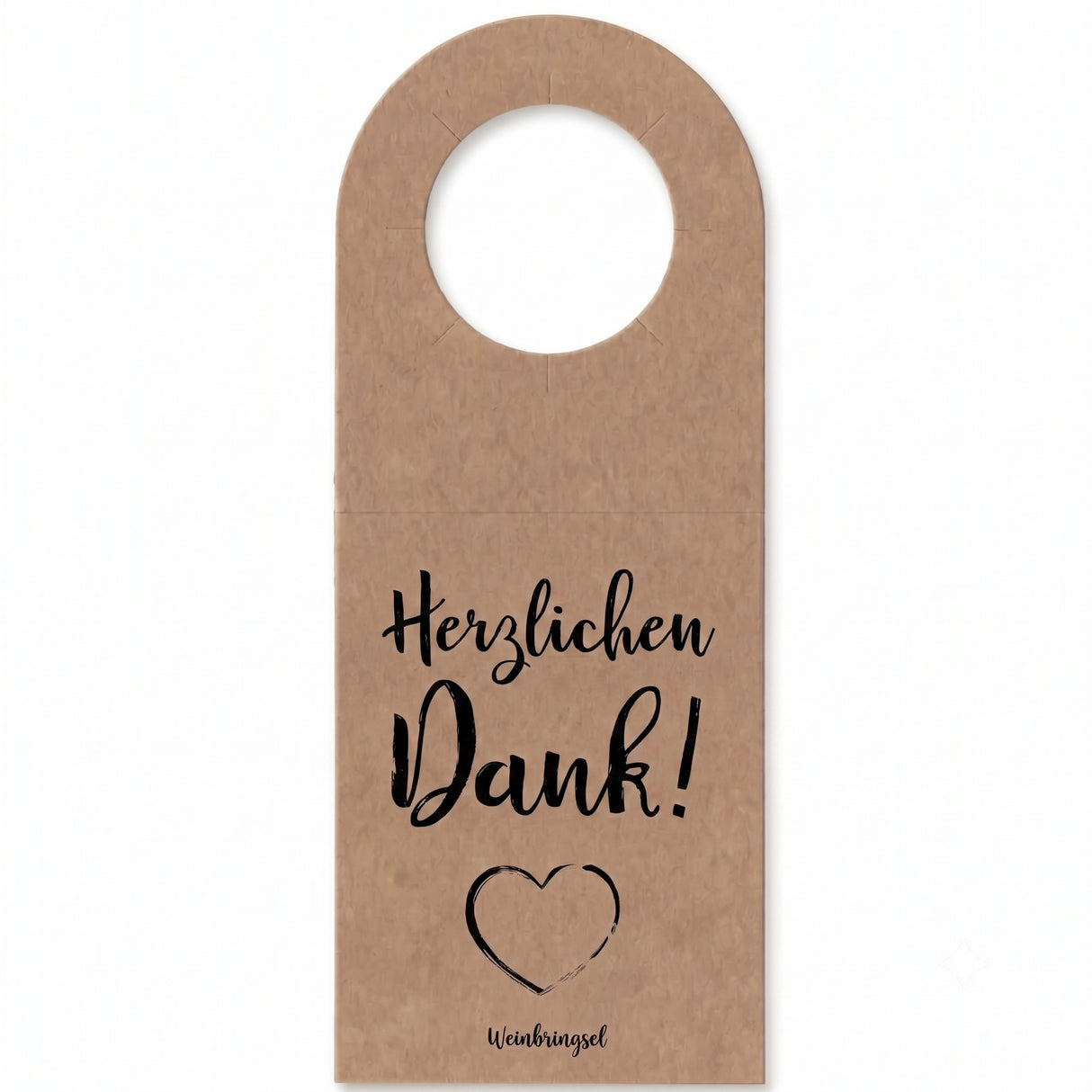 Herzlichen Dank! Flaschenanhänger